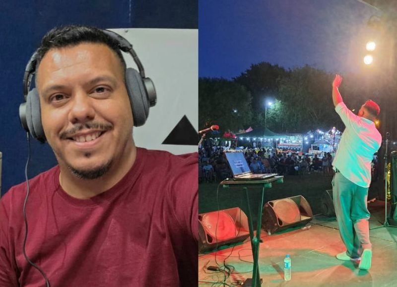 Durante la entrevista, Luis Álvarez habló sobre su formación artística, su trabajo en radio y el desarrollo de su taller de canto interpretativo.