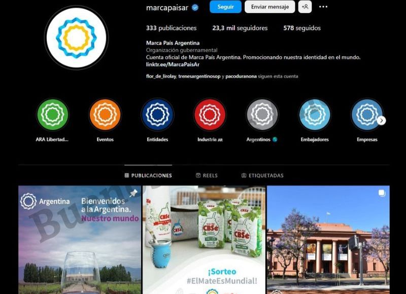 La empresa maneja las redes de "Marca País".