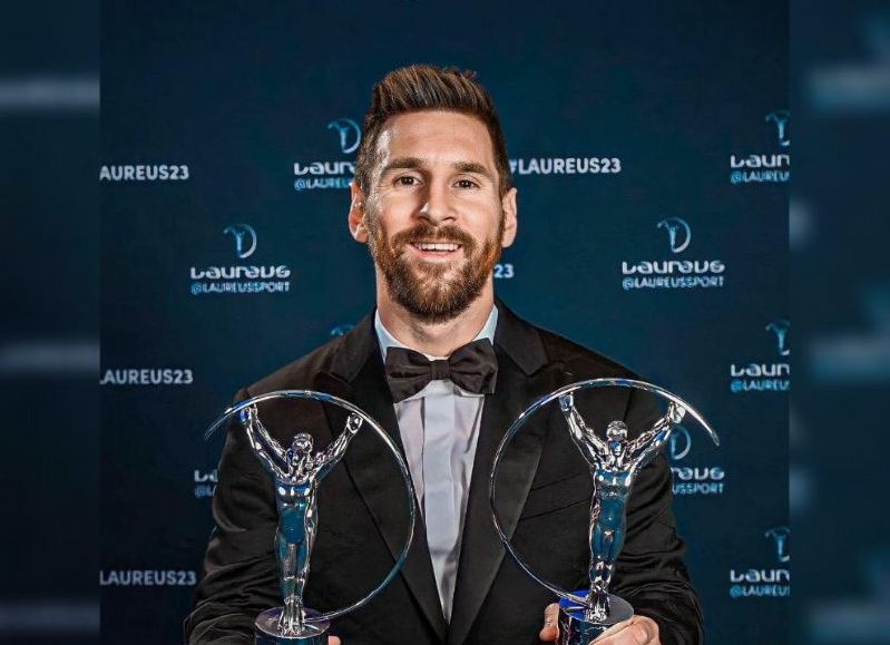 El capitán de la Selección Argentina fue distinguido por la Academia Laureus y recordó a su exclub durante su discurso, en medio de los rumores de un posible regreso.