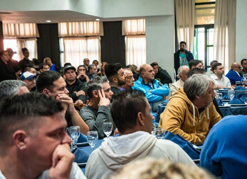 Gran presencia de trabajadores.