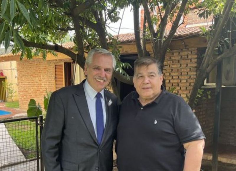 El intendente de José C. Paz, Mario Ishii, recibió la visita del presidente de la Nación, Alberto Fernández.