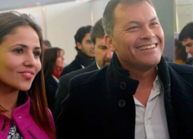 Romina Uhrig y su ex pareja, Walter Festa.