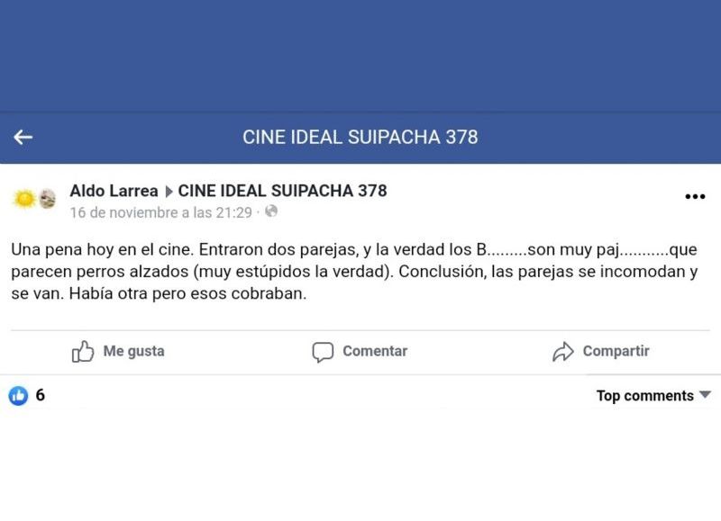 Forista pide que le paguen la entrada al cine. Devuelve el favor en especies.