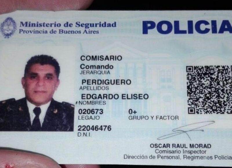 Edgardo Eliseo Perdiguero, quien desde los primeros días de agosto del 2020 está al frente del Comando de Patrullas.