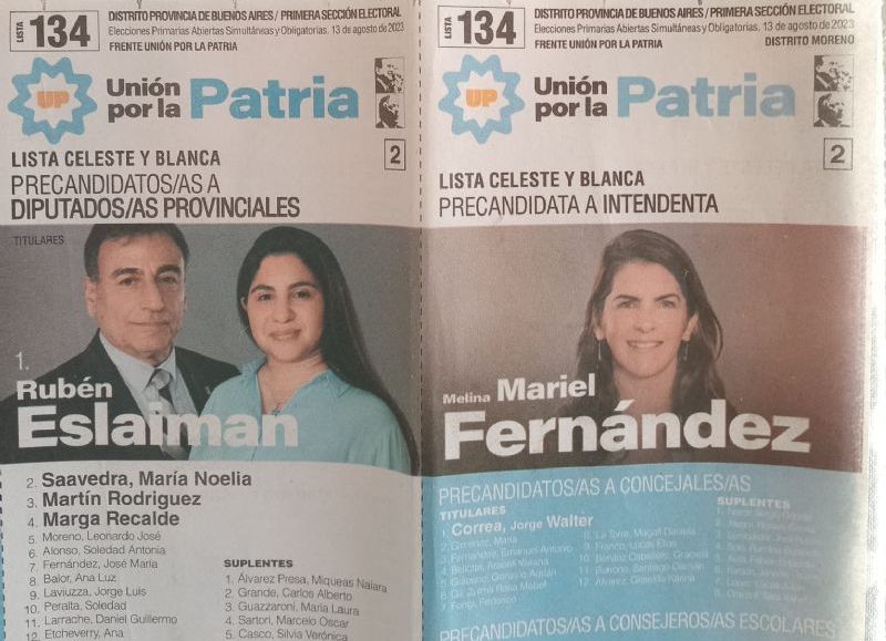 La actual intendente de Moreno, Mariel Fernández, llega a las internas PASO, cargada de inseguridades; es el manoseo de la lista de concejales.