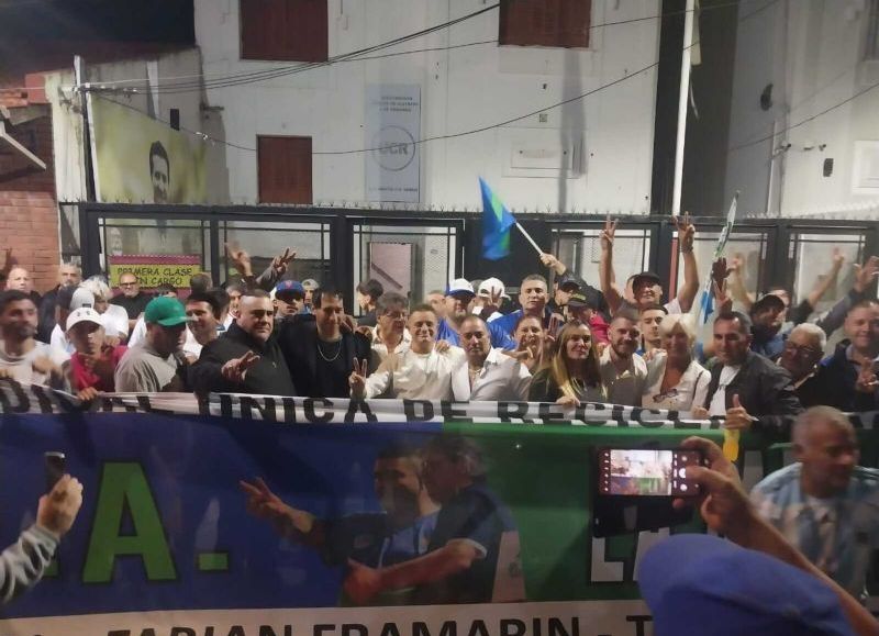 El acto que realizó la Asociación Sindical Única de Recicladores Argentinos (ASURA).