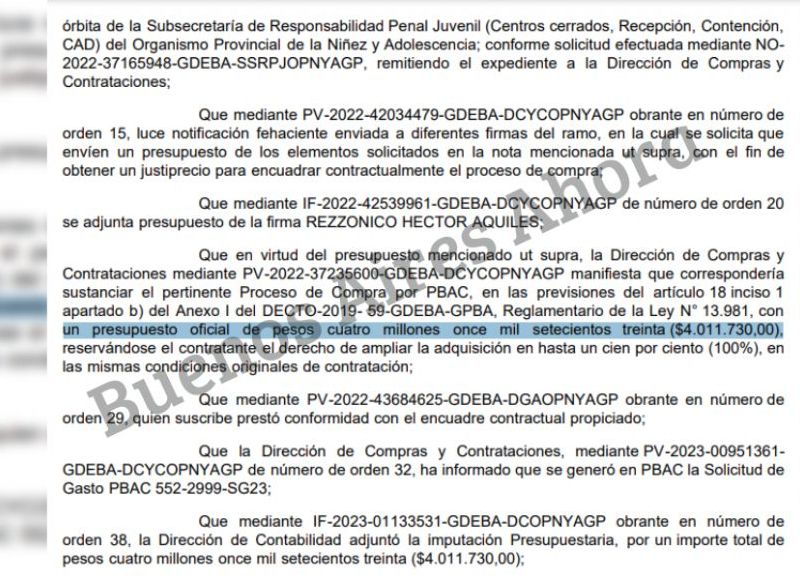 El Gobierno gastará como mínimo $4.011.730.