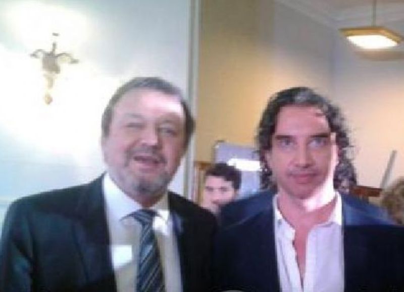 El ex senador bonaerense Roberto Costa y el controversial Claudio Bavio.