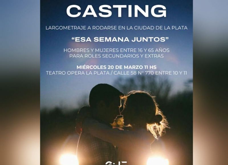 Banner del casting.