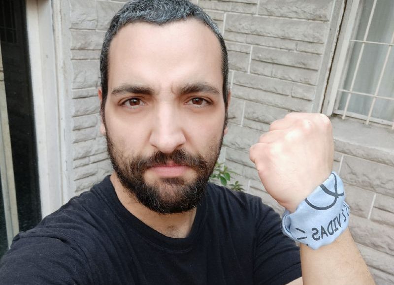 José Derman, militante de Avanza Libertad.