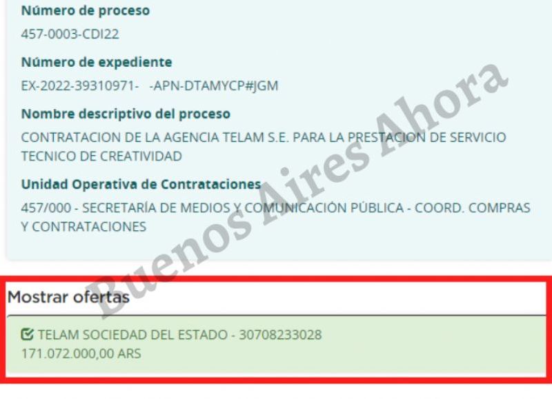 A través de un convenio, la Secretaría de Medios y Comunicación (SMYCP) desembolsará más de 171 millones de pesos por un “servicio técnico de creación de contenidos de publicidad, propaganda y difusión”.