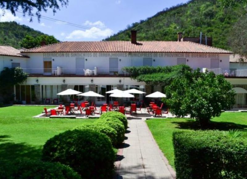 Vista del famoso hotel de la Federación en La Serranita, Córdoba, a pocos kilómetros de la Cumbrecita.