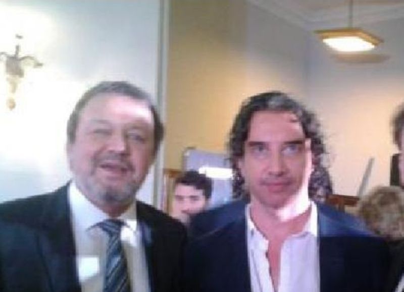 El ex senador bonaerense Roberto Costa, dueño de la compra de la refinería, junto a su testaferro Claudio Bavio.