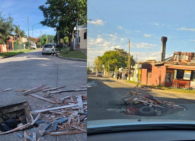 Calles intransitables y llenas de baches, otro reflejo del abandono de la gestión de Damián Selci.