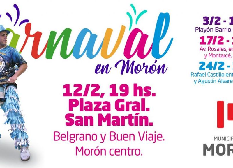 La festividad culminará el lunes 12 de febrero en la Plaza Gral. San Martín.