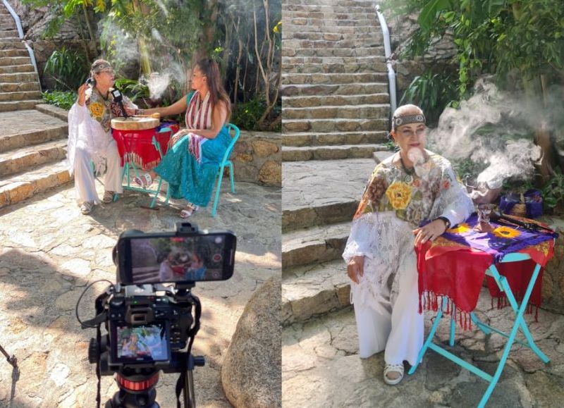 La conductora y comunicadora cultural llevó adelante una intensa agenda de trabajo en Acapulco y Ciudad de México para un ciclo audiovisual que cruza cultura, gastronomía y espiritualidad.