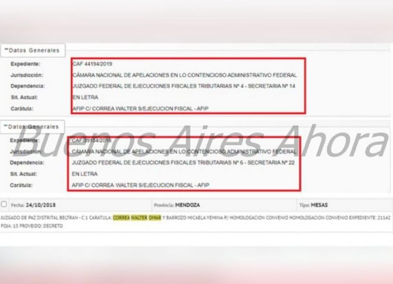 La flota de automotores que tiene la mujer de Correa. (Foto: Buenos Aires Ahora)