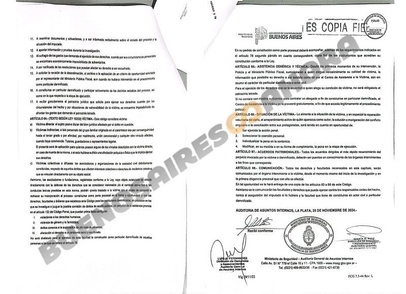 Documentación. (Foto: Buenos Aires Ahora)