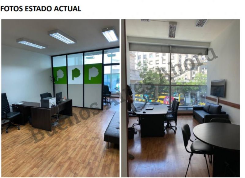 Así están las oficinas, en buen estado.