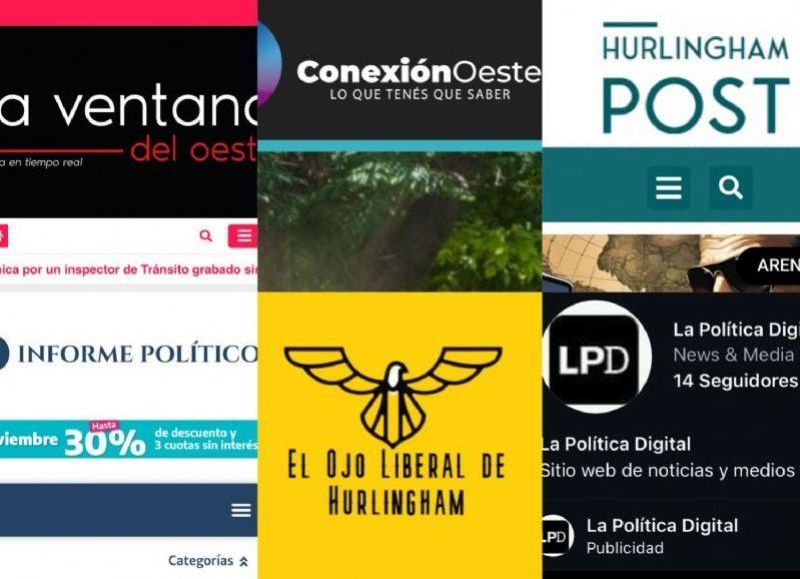 Los portales de fake news que siguen operando bajo el control de Selci y La Cámpora.