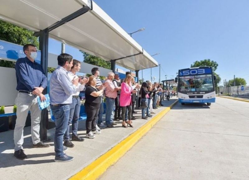 El ministro de Infraestructura y Servicios Públicos de la Provincia de Buenos Aires, Leonardo Nardini, y el intendente de San Vicente, Nicolás Mantegazza.