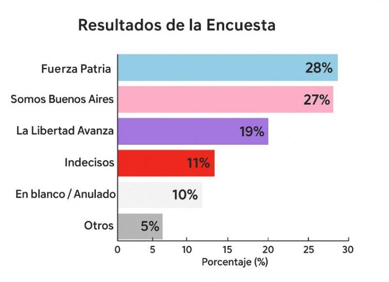 Los números marcan un virtual empate entre Fuerza Patria y Somos Buenos Aires en Hurlingham, mientras La Libertad Avanza se hunde.