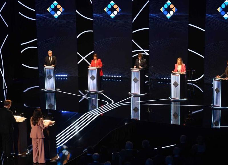 Imagen del debate presidencial.