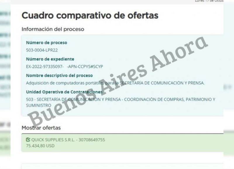 La vocera del Gobierno pagará más de 75 mil dólares por 40 notebooks.