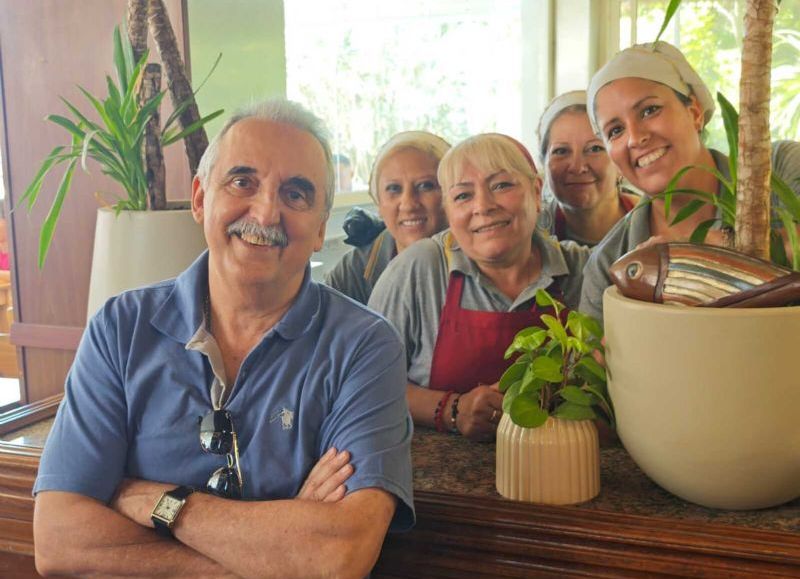 Estuvo en lugares gastronómicos.