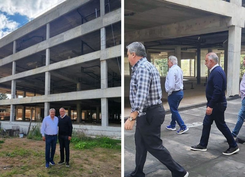 Recorrieron la imponente obra que se levanta sobre Monseñor Bufano al 1300.