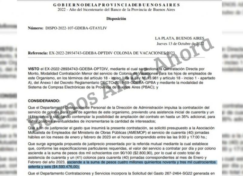 El pliego presentado por el Instituto de la Vivienda.