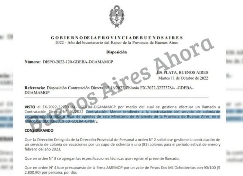 El Ministerio de Ambiente comandado por la pareja de Federico Otermín se sumó a la colonia de vacaciones pagadas.
