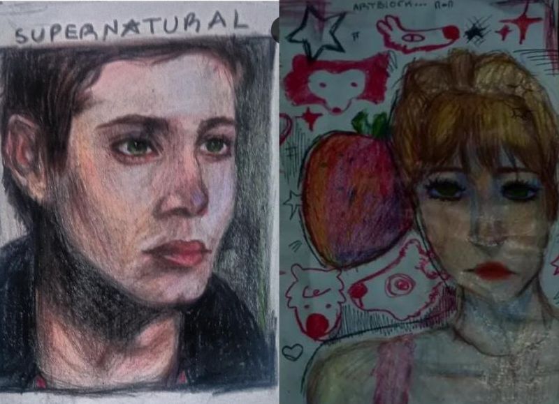 Mía Ayelén Brusco asegura que el dibujo la acompaña desde siempre y que su formación temprana en anatomía y teoría del color marcó el rumbo de su estilo artístico.