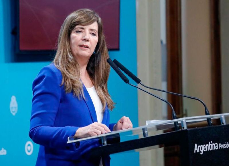 La vocera presidencial, Gabriela Cerruti.