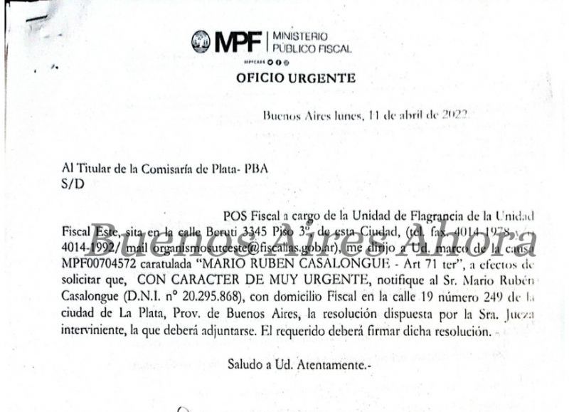 La misma fue por “hostigamiento digital” tras la aparición y publicación de un chat hot con imágenes íntimas de la funcionaria nacional. (Foto: Buenos Aires Ahora)