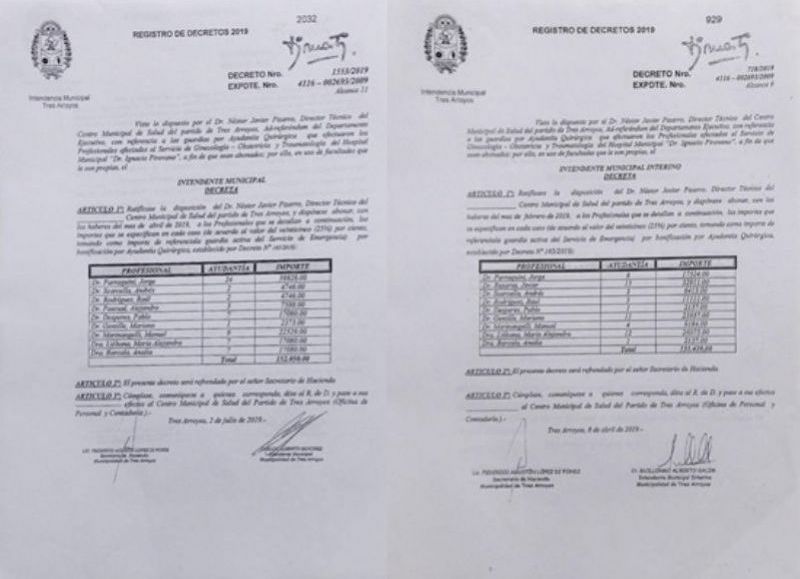 Parraquini se quedaba con 23 guardías y las otras 7 se las dejaba a sus colegas.