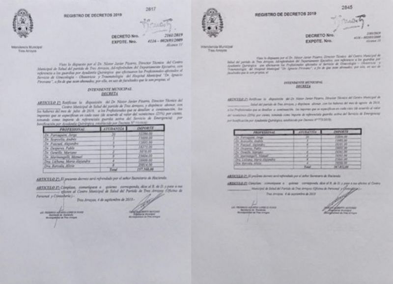 Los valores actuales de bonificación son de 3 mil pesos por día.