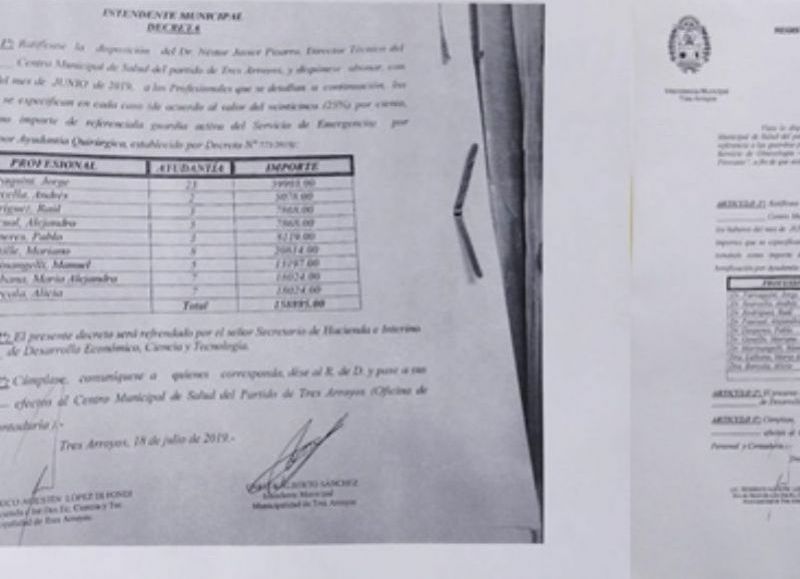 Cada traumatólogo percibe su salario pero al ser ajenos a su liquidación.