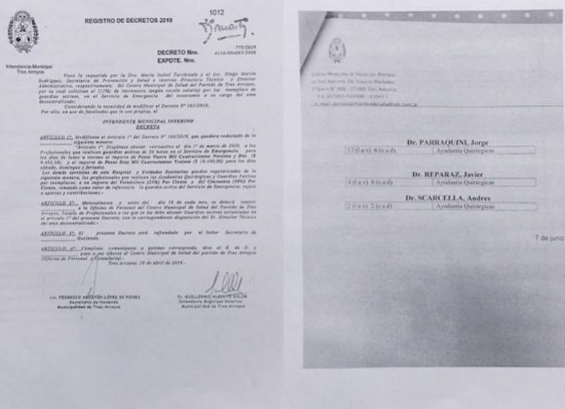 El doctor fue en perjuicio del Centro Municipal de Salud del Partido de Tres Arroyos.